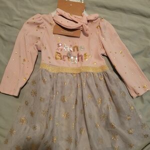 Shine Bright Pink and Gold Kids Dress